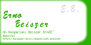 erno beiszer business card